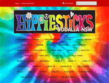 Tablet Screenshot of hippiesticks.com